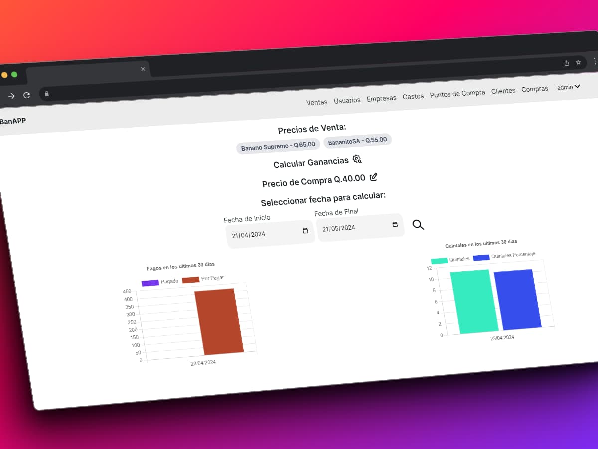 Captura del proyecto BanAPP
